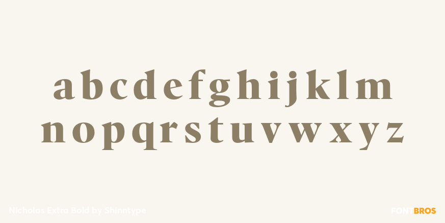 Nicholas Extra Bold Font Poster #3