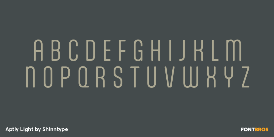 Aptly Light Font Poster #1