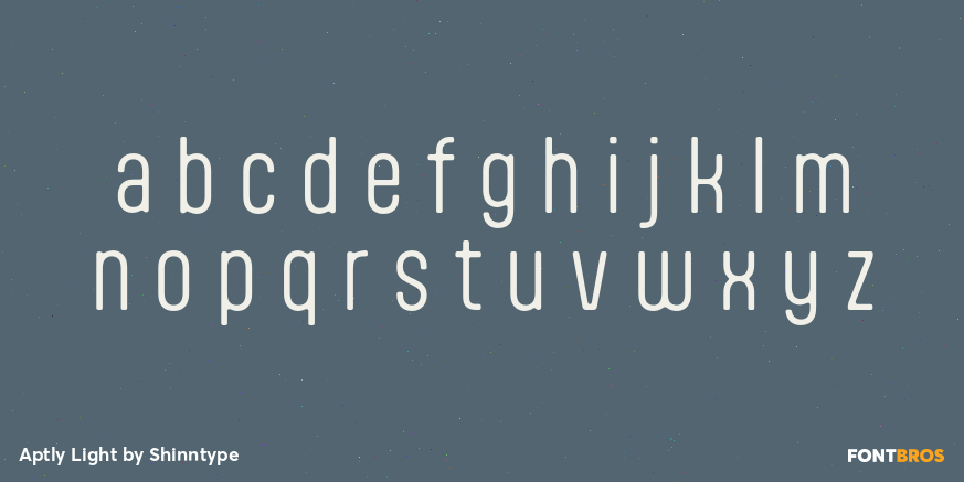 Aptly Light Font Poster #1