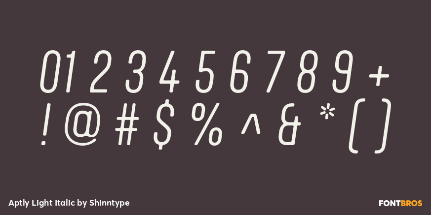 Aptly Light Italic Font Poster #1