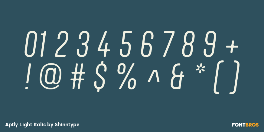 Aptly Light Italic Font Poster #4