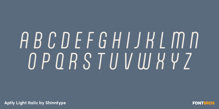 Aptly Light Italic Font Poster #1