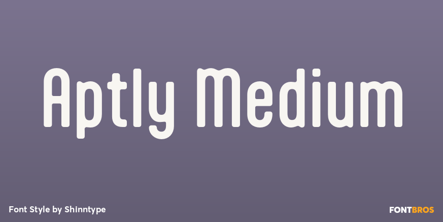 Aptly Medium Font Poster #1