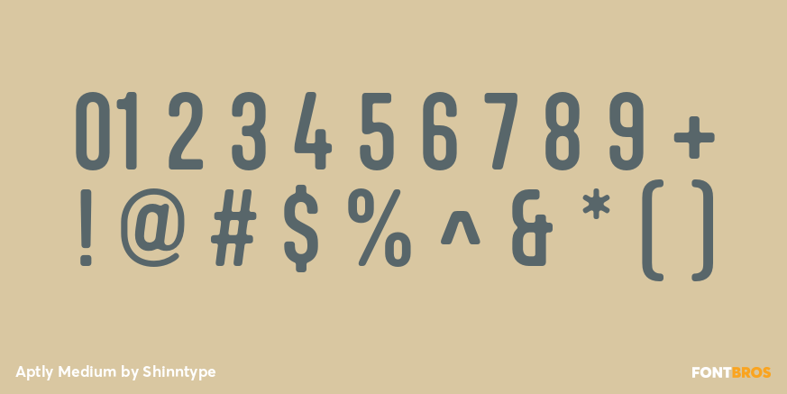 Aptly Medium Font Poster #1