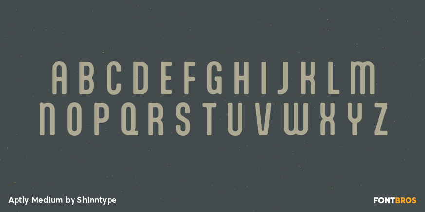 Aptly Medium Font Poster #1
