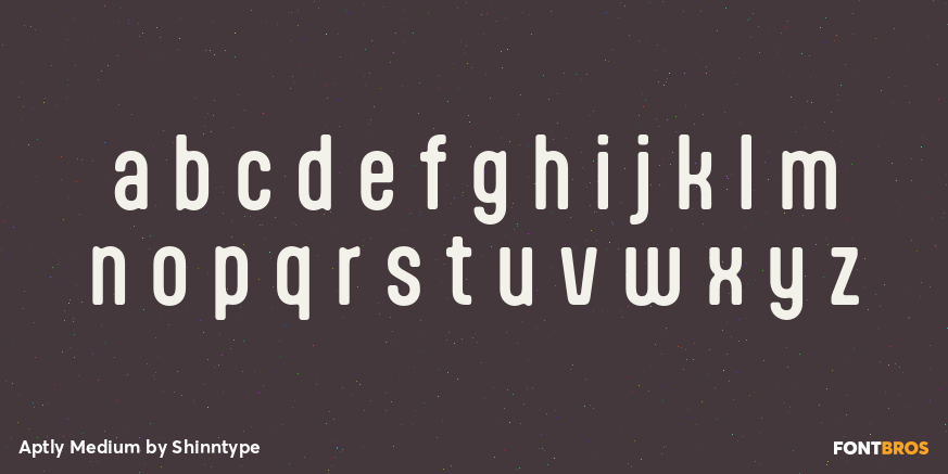 Aptly Medium Font Poster #1