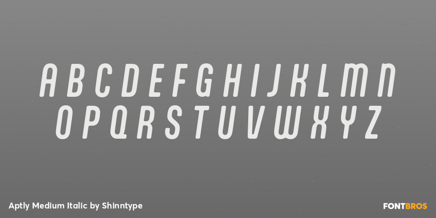 Aptly Medium Italic Font Poster #2