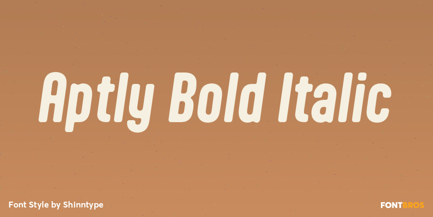 Aptly Bold Italic Font Poster #1