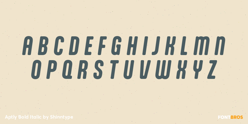 Aptly Bold Italic Font Poster #2