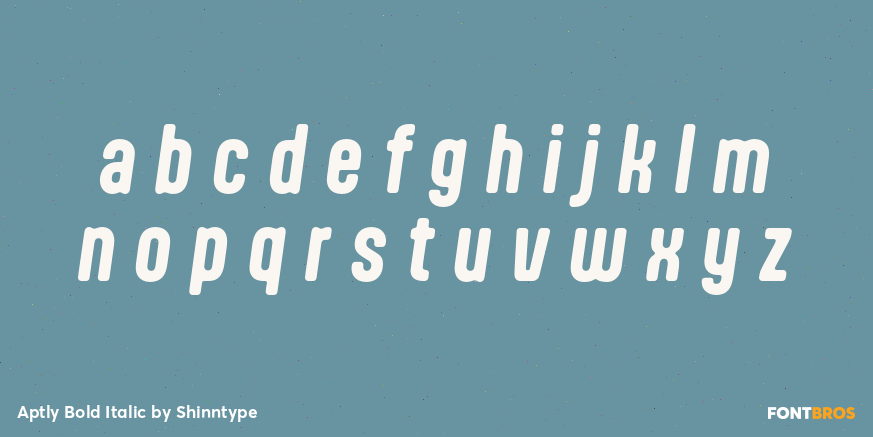 Aptly Bold Italic Font Poster #3