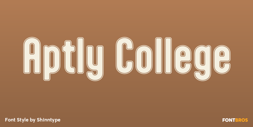 Aptly College Font Poster #1