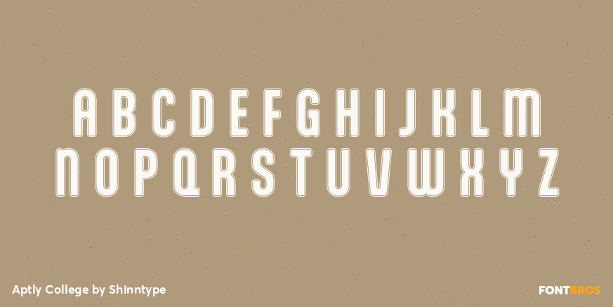 Aptly College Font Poster #1