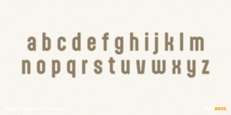 Aptly College Font Poster #1