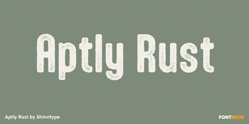 Aptly Rust Font Poster #1