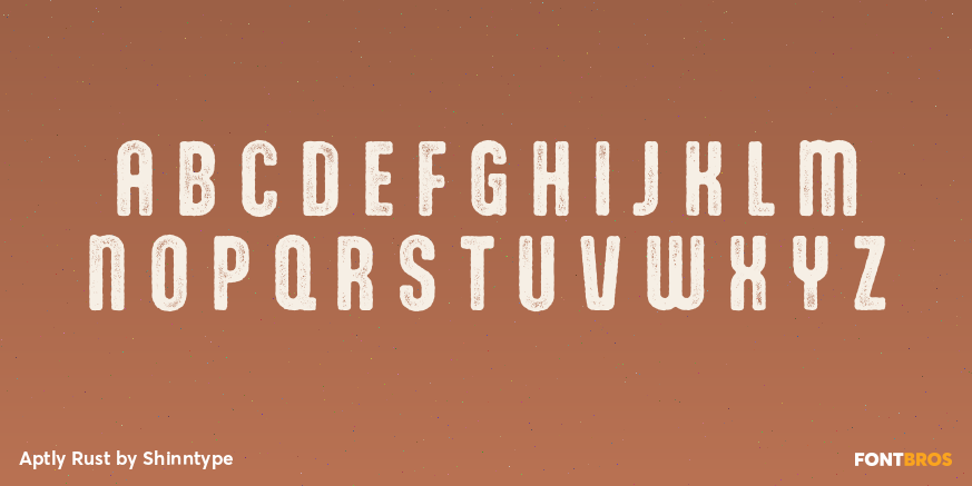 Aptly Rust Font Poster #2