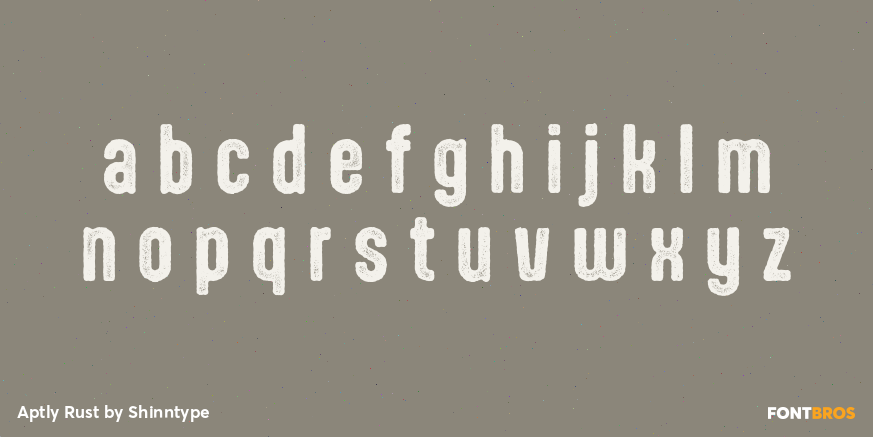 Aptly Rust Font Poster #3