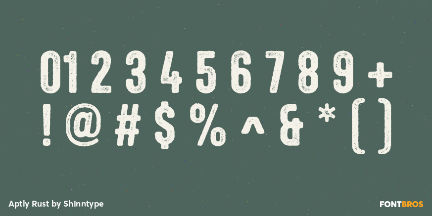 Aptly Rust Font Poster #4