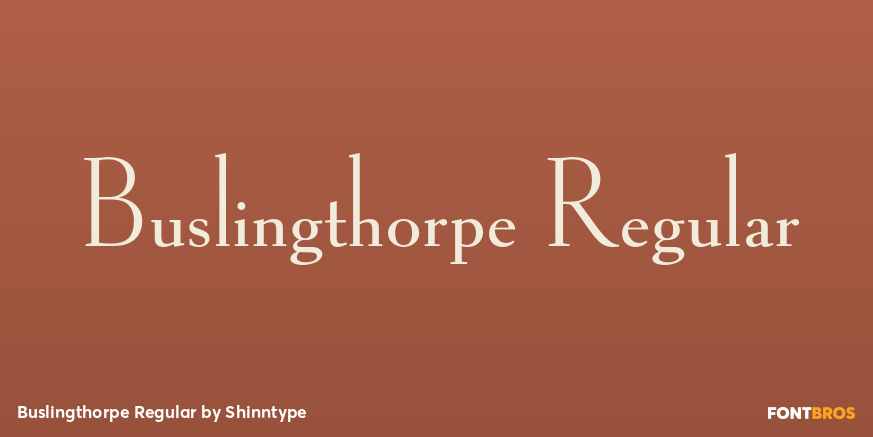 Buslingthorpe Regular Font Poster #1