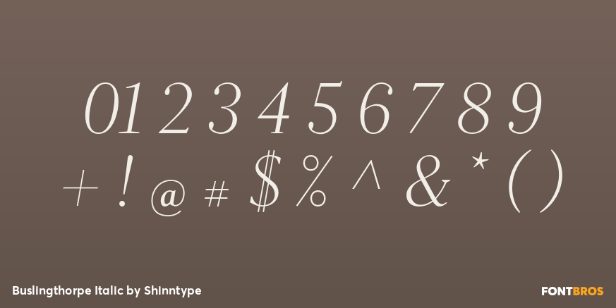 Buslingthorpe Italic Font Poster #4