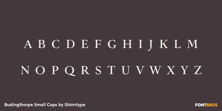 Buslingthorpe Small Caps Font Poster #2