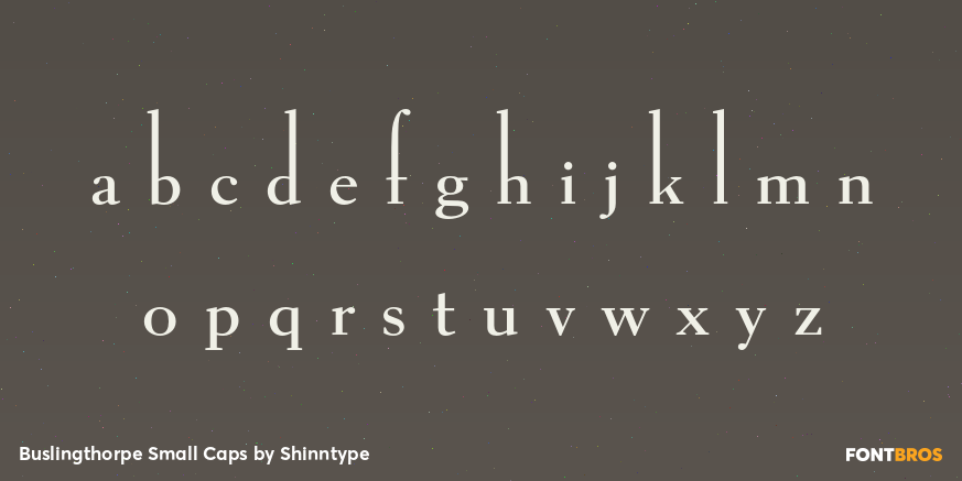 Buslingthorpe Small Caps Font Poster #3