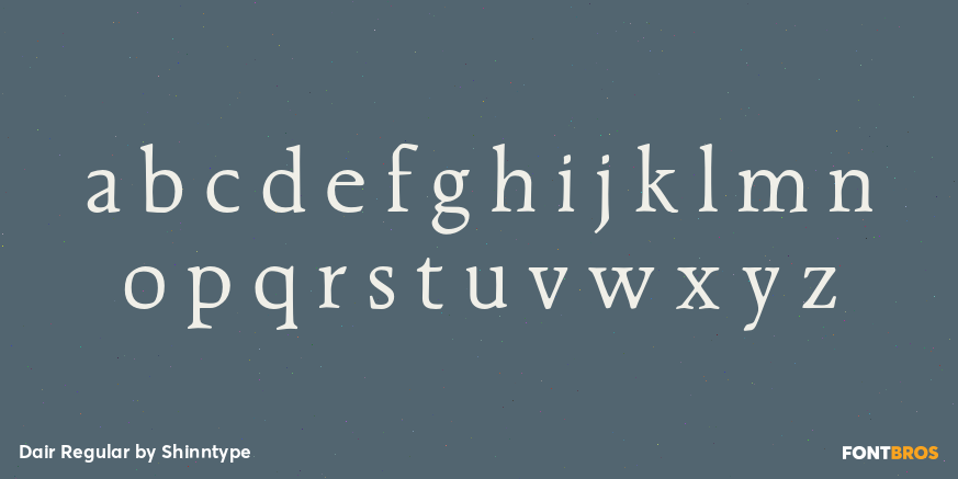 Dair Regular Font Poster #3