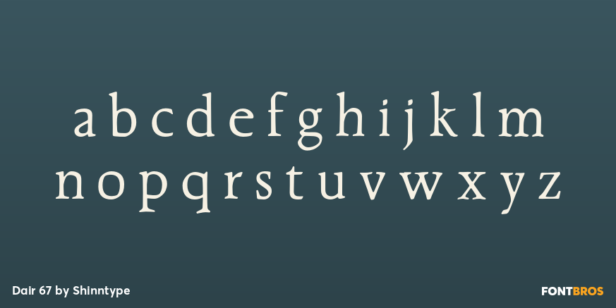 Dair 67 Font Poster #3