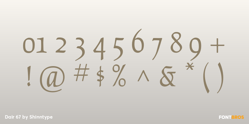 Dair 67 Font Poster #4