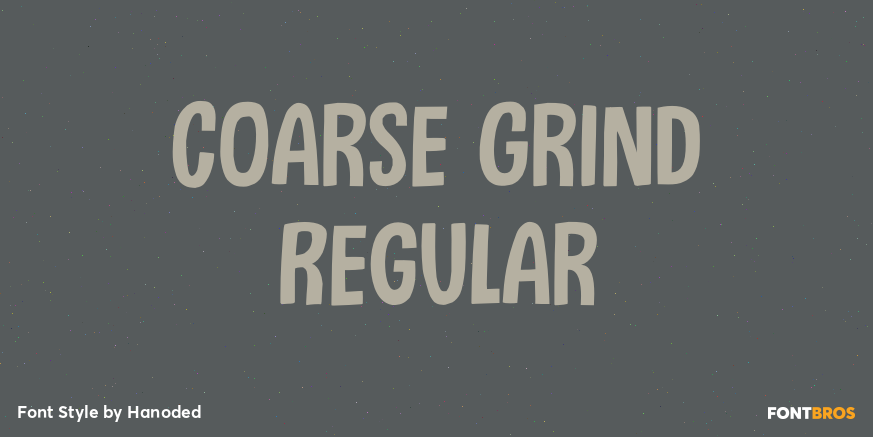 Coarse Grind Regular Poster