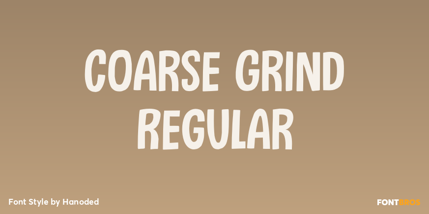 Coarse Grind Regular Poster