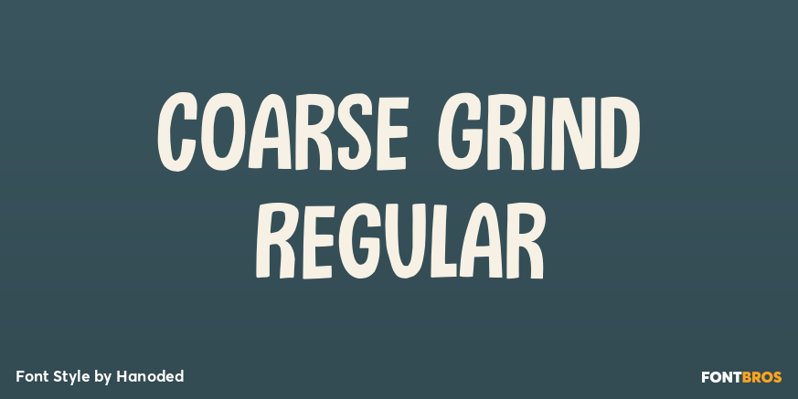 Coarse Grind Regular Poster
