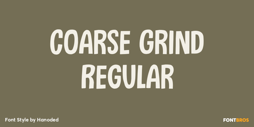 Coarse Grind Regular Poster