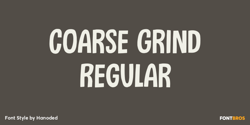 Coarse Grind Regular Poster