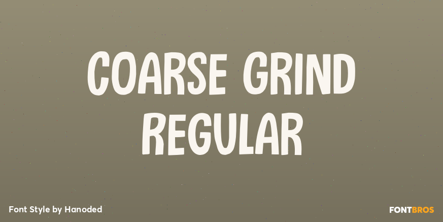 Coarse Grind Regular Poster