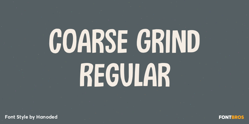 Coarse Grind Regular Poster