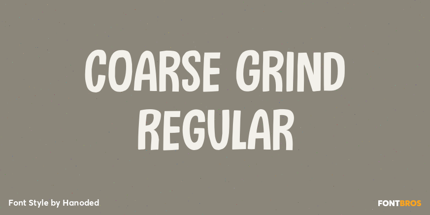 Coarse Grind Regular Poster
