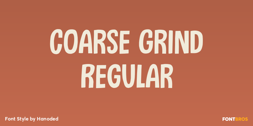 Coarse Grind Regular Poster