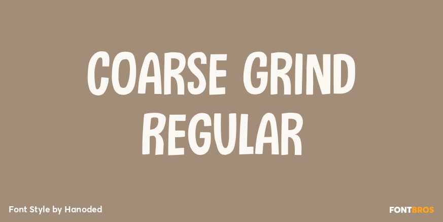 Coarse Grind Regular Poster
