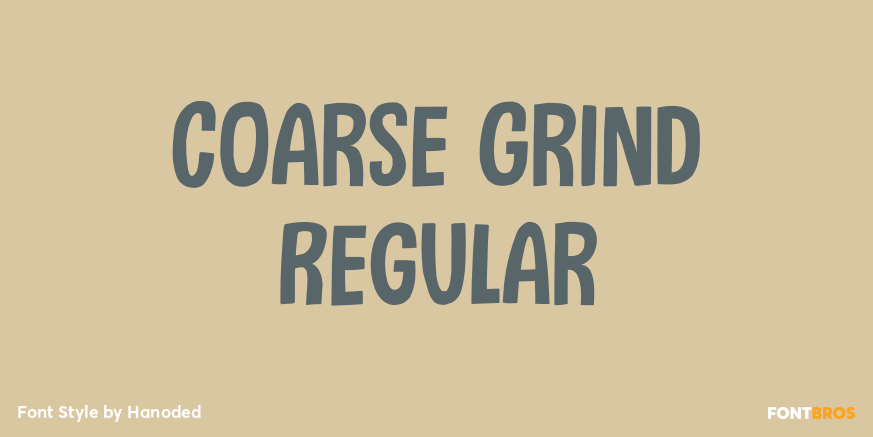 Coarse Grind Regular Poster