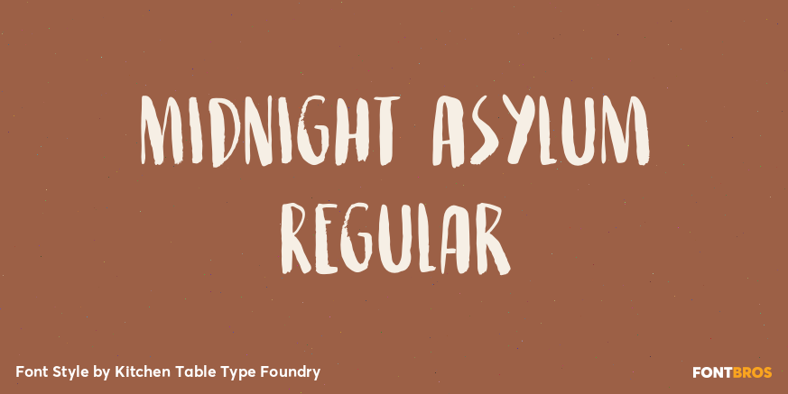 Midnight Asylum Regular Font Poster #1