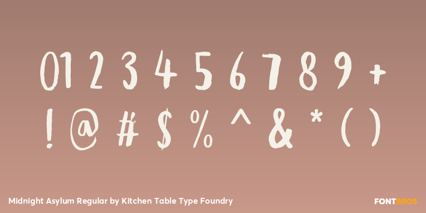 Midnight Asylum Regular Font Poster #4