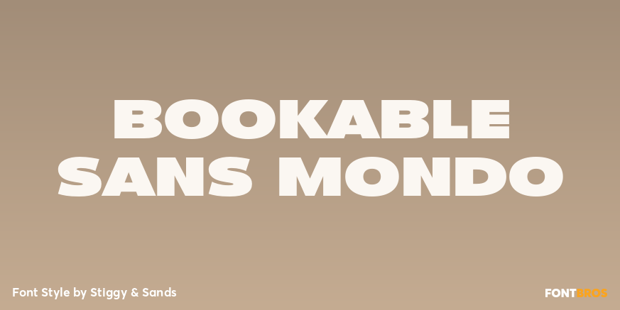 Bookable Sans Mondo Poster