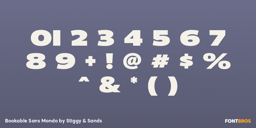 Bookable Sans Mondo Font Poster #1