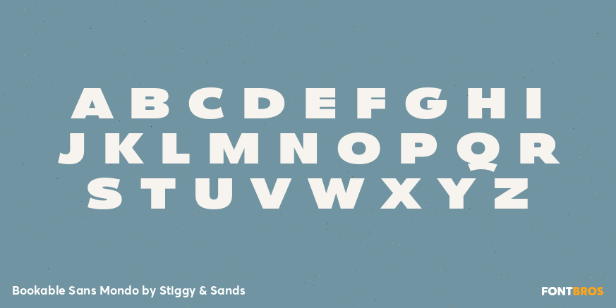 Bookable Sans Mondo Font Poster #1