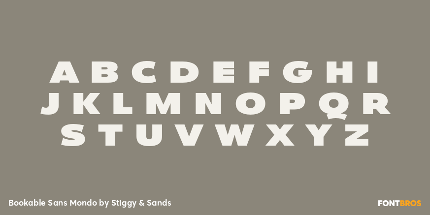 Bookable Sans Mondo Font Poster #1