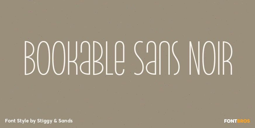 Bookable Sans Noir Poster