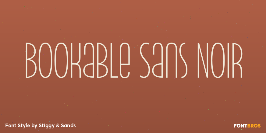 Bookable Sans Noir Poster