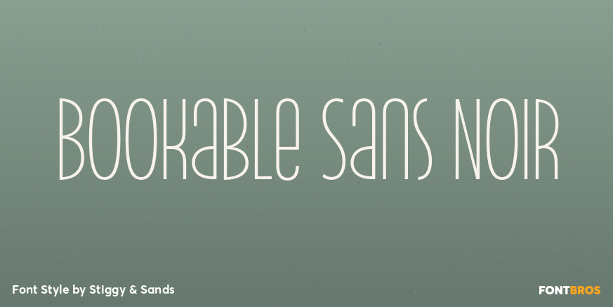 Bookable Sans Noir Poster