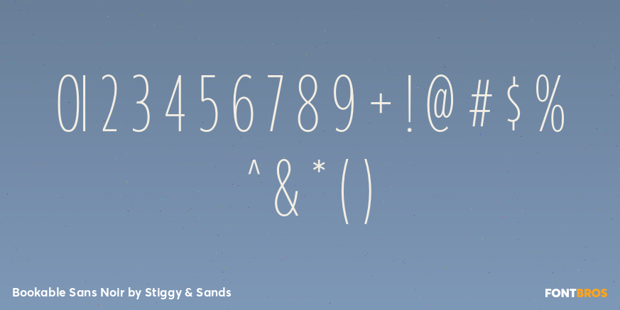 Bookable Sans Noir Font Poster #1