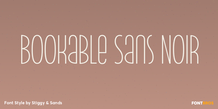 Bookable Sans Noir Poster